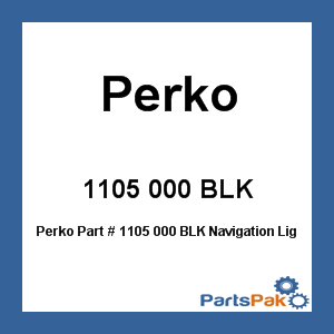 Perko 1105 000 BLK; Navigation Light Cap Assm