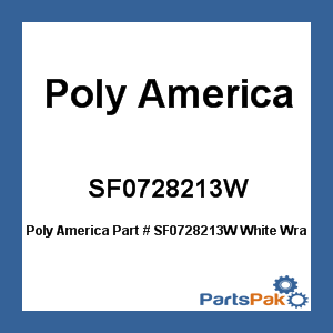 Poly America SF0728213W; White Wrap 28X213 200 Lb 7M