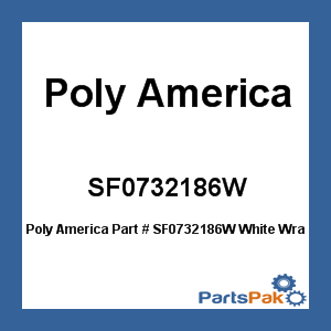 Poly America SF0732186W; White Wrap 32X186 200 Lb 7M