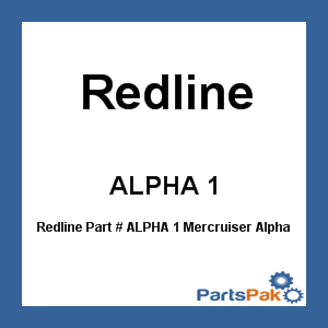 Redline ALPHA 1; Mercruiser Alpha 1 Lower Gearcase