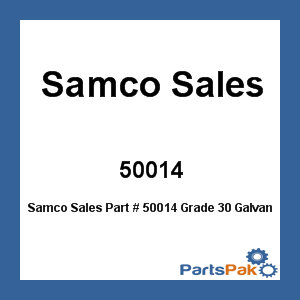 Samco Sales 50014; Grade 30 Galvanized Chain 1/4X400