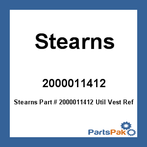 Stearns 2000011412; Util Vest Ref III Xl