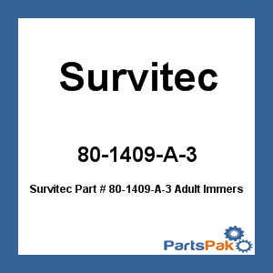 Survitec 80-1409-A-3; Adult Immersion Suit