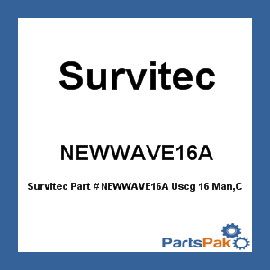 Survitec NEWWAVE16A; Uscg 16 Man,Cradle/Hydro