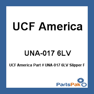 UCF America UNA-017 6LV; Slipper Flat 25-1/8 Inch