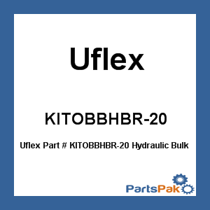 Uflex KITOBBHBR-20; Hydraulic Bulkhead Hose Kit 20 Ft