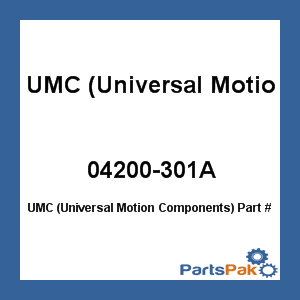 UMC (Universal Motion Components) 04200-301A; Double Bitt 8 Inch W/Hrns