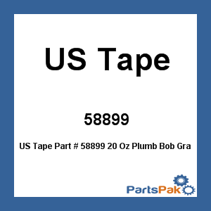 US Tape 58899; 20 Oz Plumb Bob Graduate