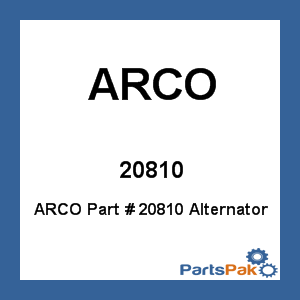ARCO 20810; Alternator