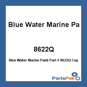 Blue Water Marine Paint 8622Q; Copper Shield 35 Black Quart