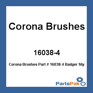 Corona Brushes 16038-4; Badger Style Brush-4