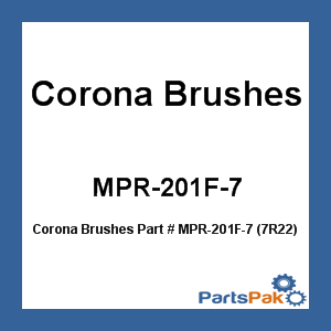 Corona Brushes MPR-201F-7; (7R22) 3/8 Glaskotr Rolr