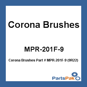 Corona Brushes MPR-201F-9; (9R22) 3/8 Glaskotr Rolr