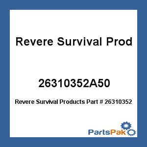 Revere Survival Products 26310352A50; Compass Combo 50P Cj