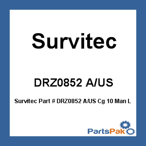 Survitec DRZ0852 A/US; Cg 10 Man Life Raft Dot Cradle/Hydro