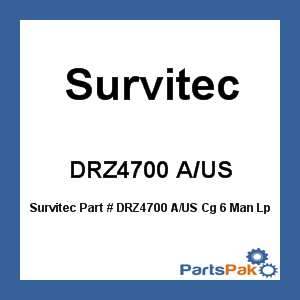 Survitec DRZ4700 A/US; Cg 6 Man Lp Life Raft Cradle/Hydro