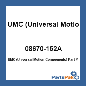 UMC (Universal Motion Components) 08670-152A; Roller Button 3/4 Wire