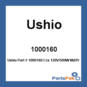 Ushio 1000160; Czx 120V/500W Md/Pr Blb