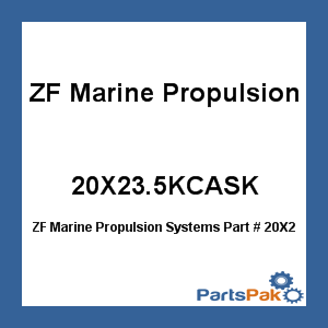 ZF Marine Propulsion Systems 20X23.5KCASK; Propeller Rh 4Bl 1.75 Bore