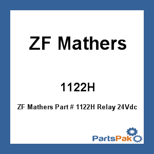 ZF Mathers 1122H; Relay 24Vdc