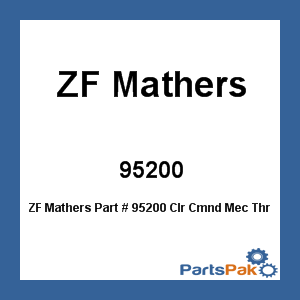 ZF Mathers 95200; Clr Cmnd Mec Thr Sol Ger