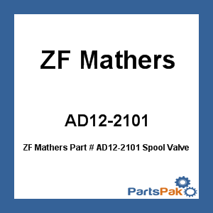 ZF Mathers AD12-2101; Spool Valve Clutch