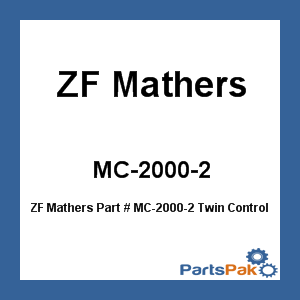 ZF Mathers MC-2000-2; Twin Control Head Chrome
