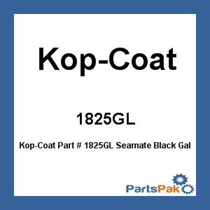 Kop-Coat 1825GL; Seamate Black Gallon