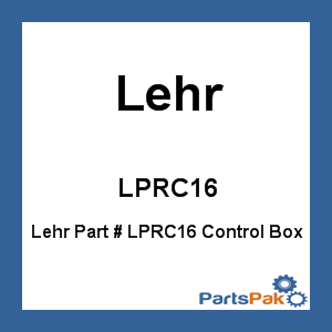 Lehr LPRC16; Control Box