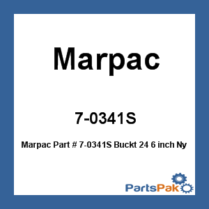Marpac BU020002; Buckt 24 6 inch Nyl Cleat