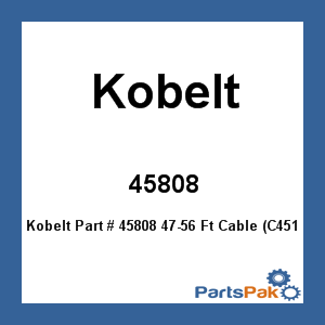 Kobelt 45808-56; 47-56 Ft Cable (C451)