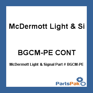 McDermott Light & Signal BGCM-PE CONT; Rplc Module Rd/Gr/Cl