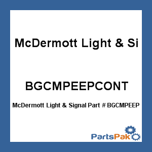 McDermott Light & Signal BGCMPEEPCONT; Rplc Module Amb W/Peep