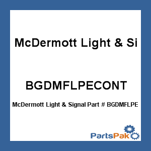 McDermott Light & Signal BGDMFLPECONT; Rplc Module Amb No/Peep