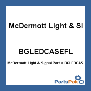 McDermott Light & Signal BGLEDCASEFL; Magnetic Navigation Light Amber Barge