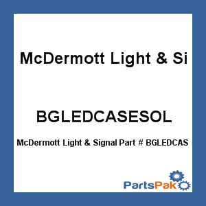 McDermott Light & Signal BGLEDCASESOL-STARBOARD; Starboard Magnetic Navigation Light Solar Barge