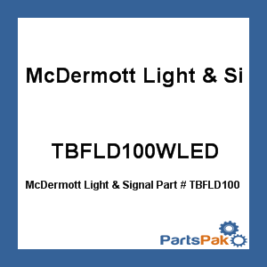 McDermott Light & Signal TBFLD100WLED; Flood Light 100W 120V