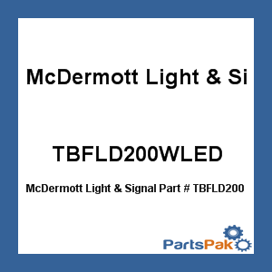 McDermott Light & Signal TBFLD200WLED; Flood Light 200W 120V