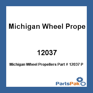Michigan Wheel Propellers 012037; Propeller Fits Johnson Evinrude Aluminum Sm/Grcs 13