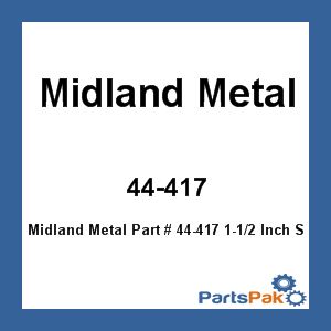 Midland Metal 44-417; 1-1/2 Inch Sleeve Coupling Brass