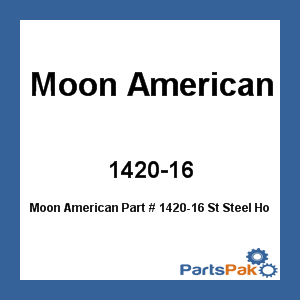 Moon American 1420-16; St Steel Hose Rack