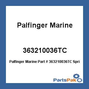 Palfinger Marine 363210036TC; Spring For Brake Exec. C