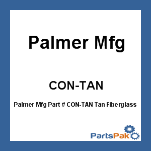 Palmer Mfg CON-TAN; Tan Fiberglass Console