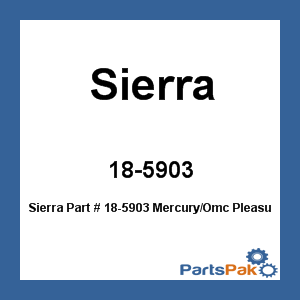 Sierra 18-5903; Mercury/OMC Pleasurecraft Starter