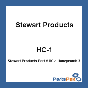 Stewart Products HC-1; Honeycomb 36X52 W/O Ad