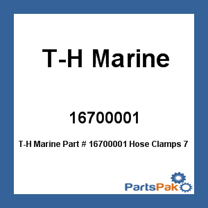 T-H Marine 16700001; Hose Clamps 7Mm -100/Bag