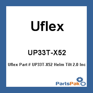 Uflex UP33T-X52; Helm Tilt 2.0 Inch