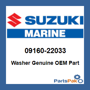 Suzuki 09160-22033 Washer; 09160-22033-000