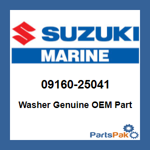 Suzuki 09160-25041 Washer; 09160-25041-000
