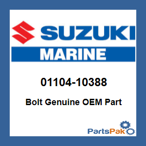 Suzuki 01104-10388 Bolt; 01104-10388-000